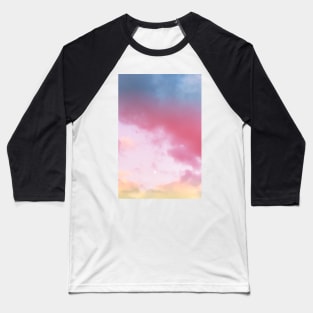 Coloured Clouds In The Sky Baseball T-Shirt